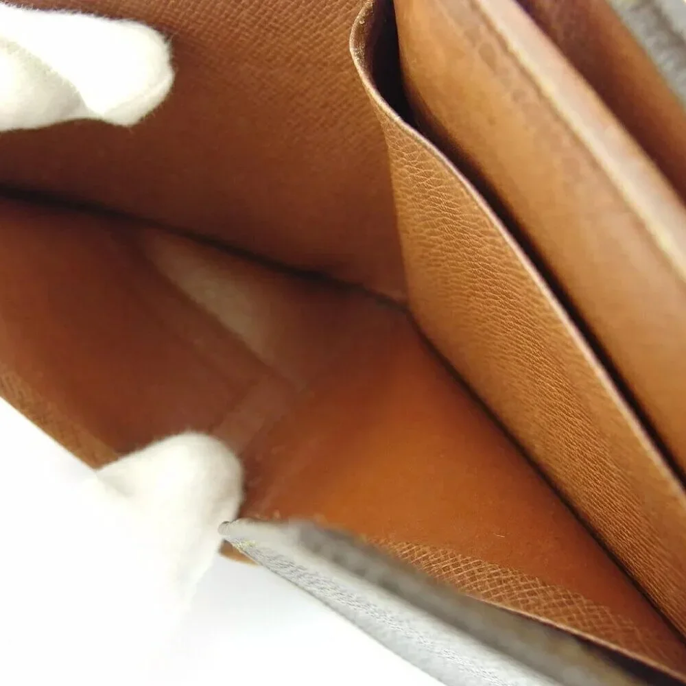 Louis Vuitton W Hook Wallet Monogram Beige Monogram Canvas